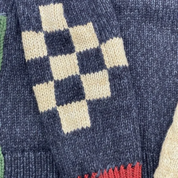 Polo Ralph Lauren Country Patchwork Cotton-Blend Shawl Cardigan Youth Size 6/7 - Picture 16 of 16